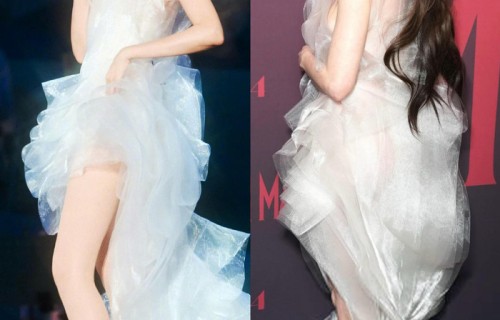 安妮海瑟薇莫文蔚首映礼巡演撞衫同款礼服